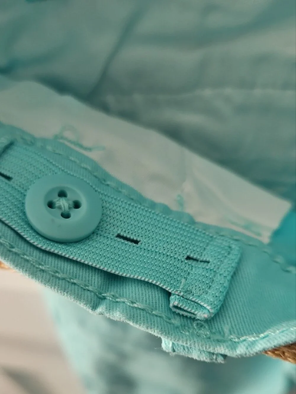 Gymboree Aqua Chino Pants with Striped Belt